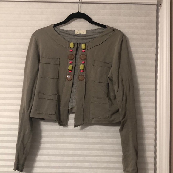 Alysi cropped cotton sweater - Picture 1 of 4